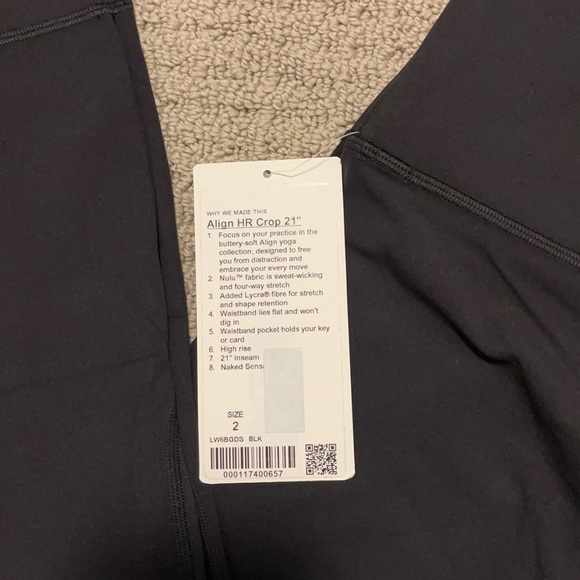Lululemon Align High Rise Crop 21” - Picture 2 of 6